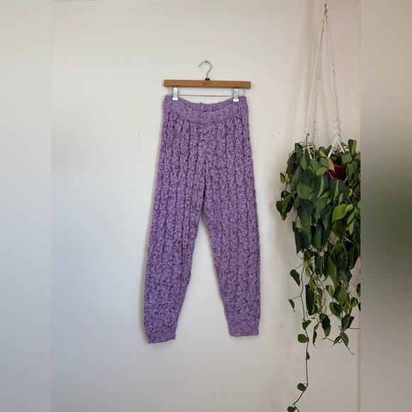 Free People Intimately Under The Mistletoe Joggers In Purple - Picture 4 of 8